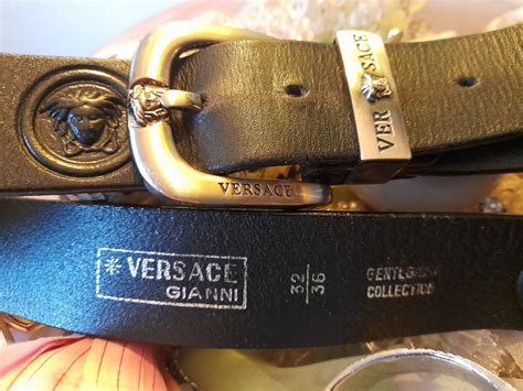 Versace Vintage Leder Gürtel Medusa Top 